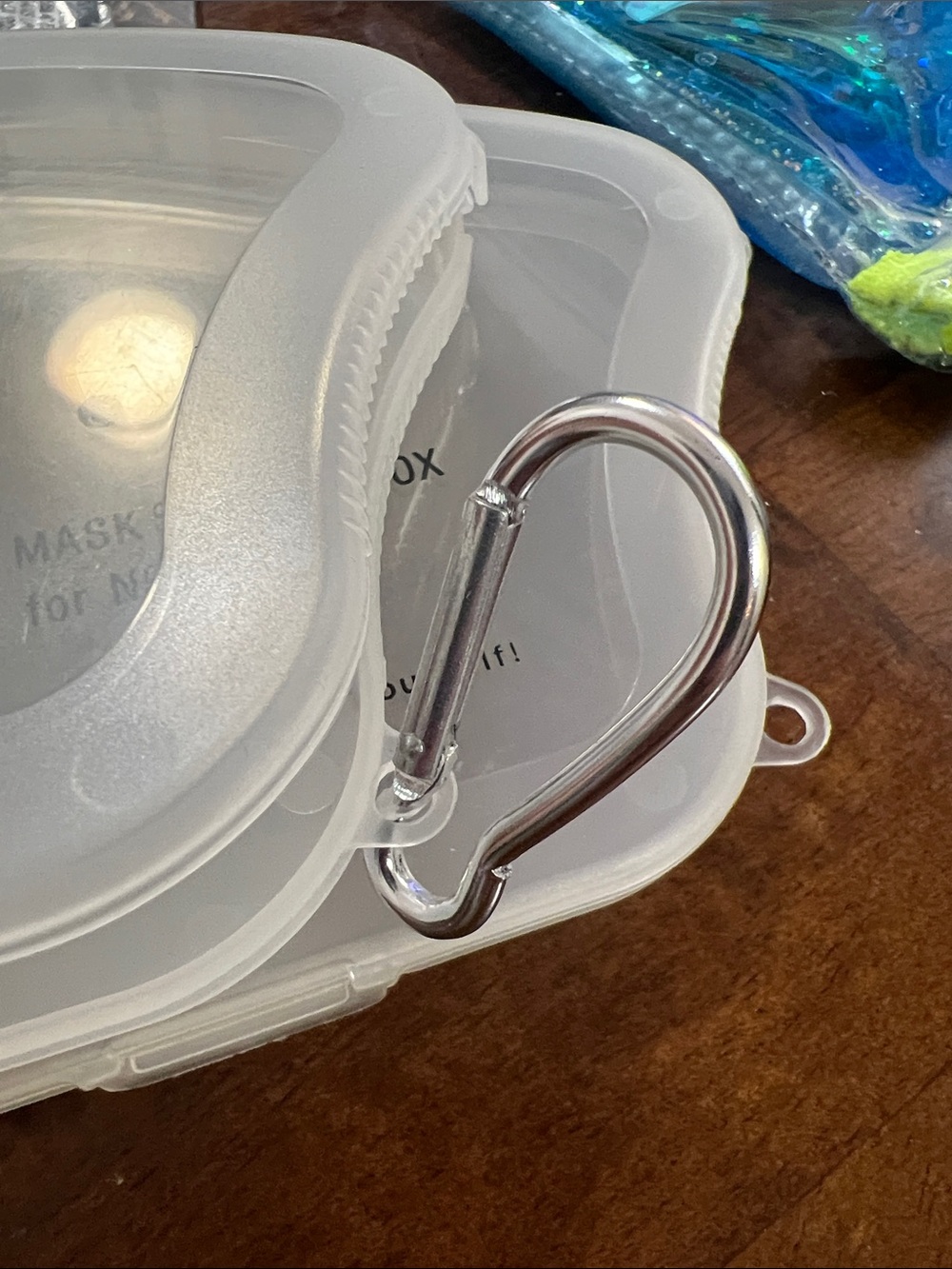 Mask Storage Box for N95-KN95 - Translucent White - Picture 3 of 3